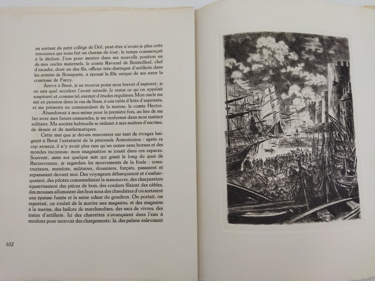 CHATEAUBRIAND COMBOURG Années de Jeunesse Eaux-Fortes Paulette HUMBERT Édition 1949  N° 37-photo-8