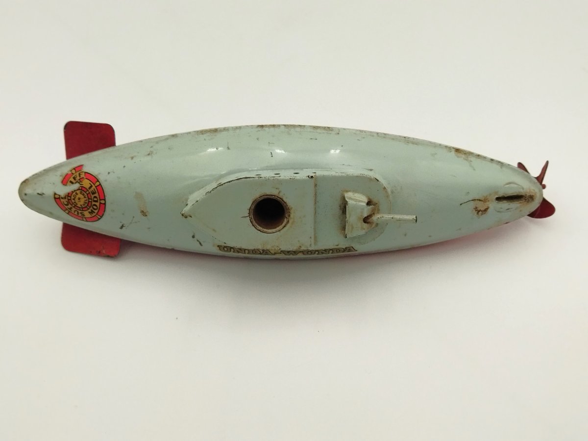 Sutcliffe Unda-wunda Antique Sheet Metal Toy Submarine English Manufacture Collection-photo-1