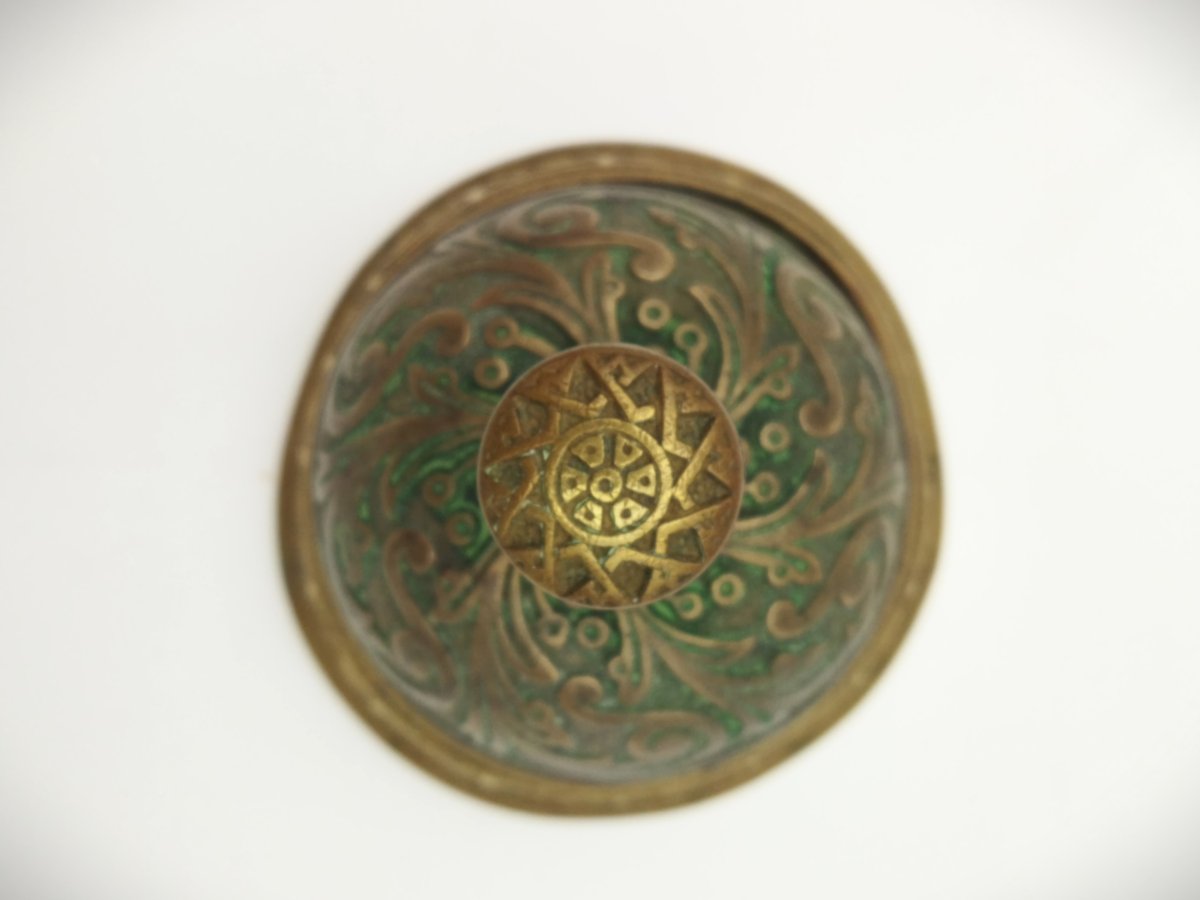 Antique Bronze And Brass Table Ringer Display Case Collection-photo-4