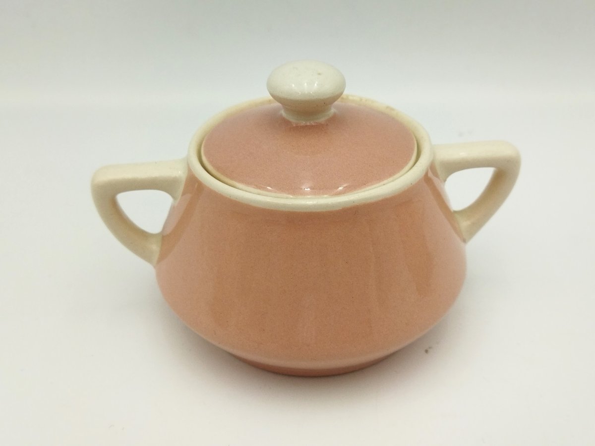 Villeroy & Boch 2 Person Tea Set Pink & Ecru Table Art-photo-4