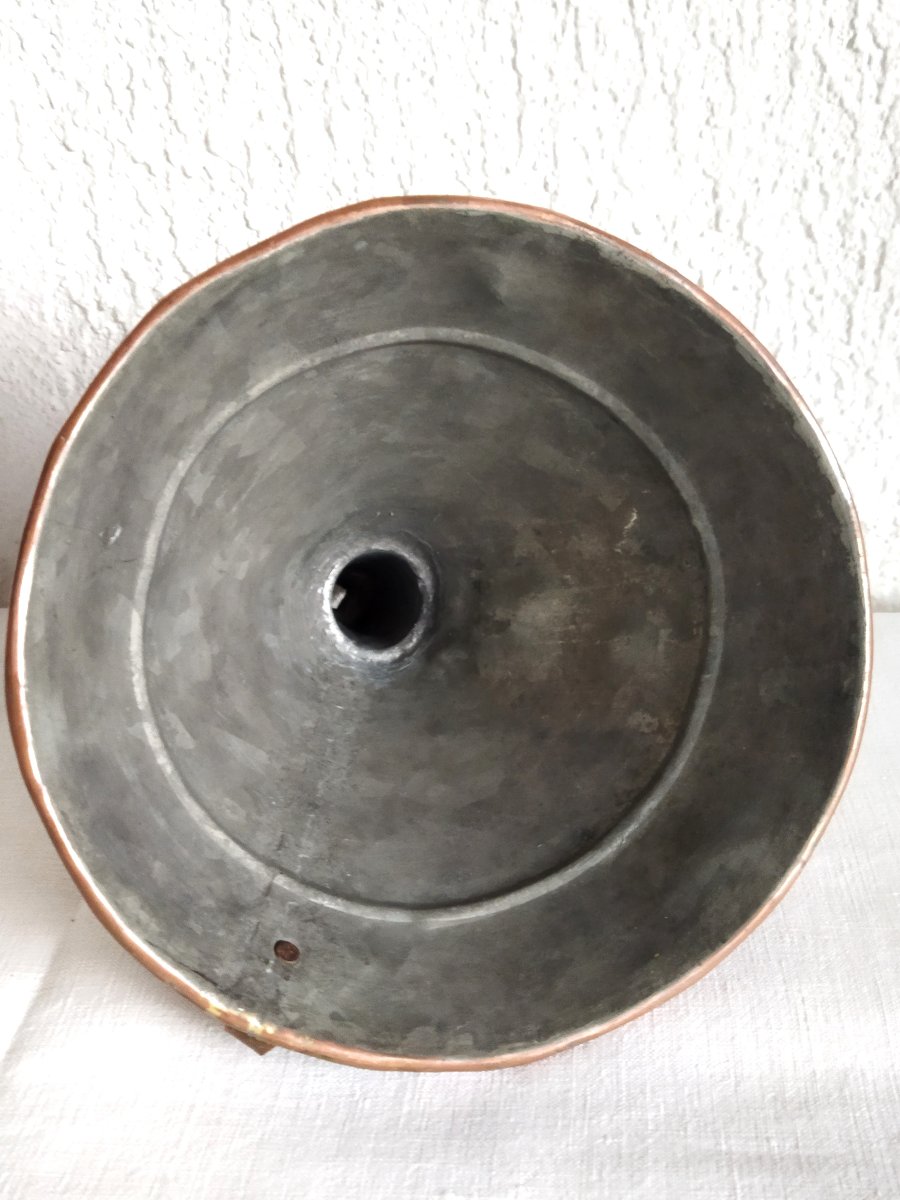 ENTONNOIR EN CUIVRE Ancien Objet Viticole & Culinaire ART POPULAIRE -photo-1