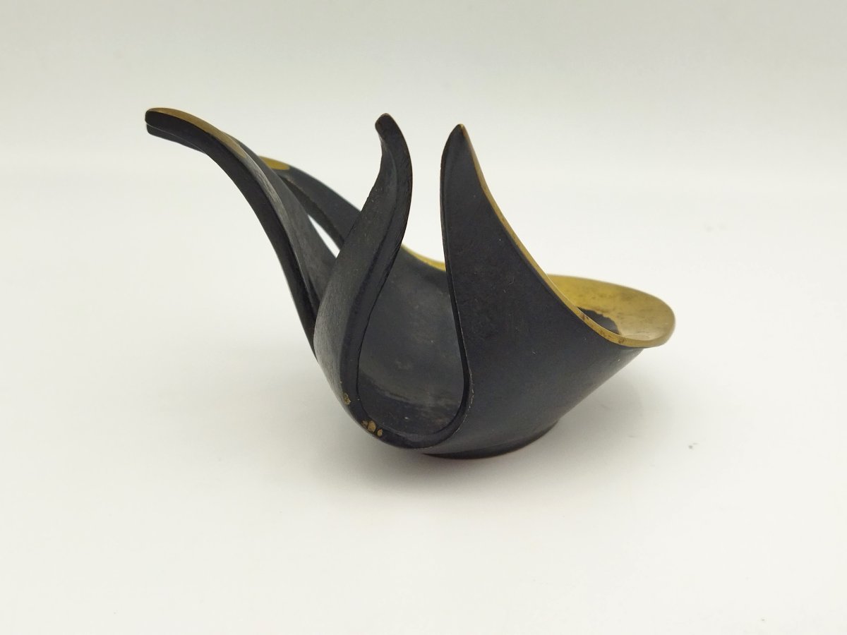 WALTER BOSSE Baguier vintage en Laiton Design Autrichien Objet de vitrine COLLECTION-photo-3