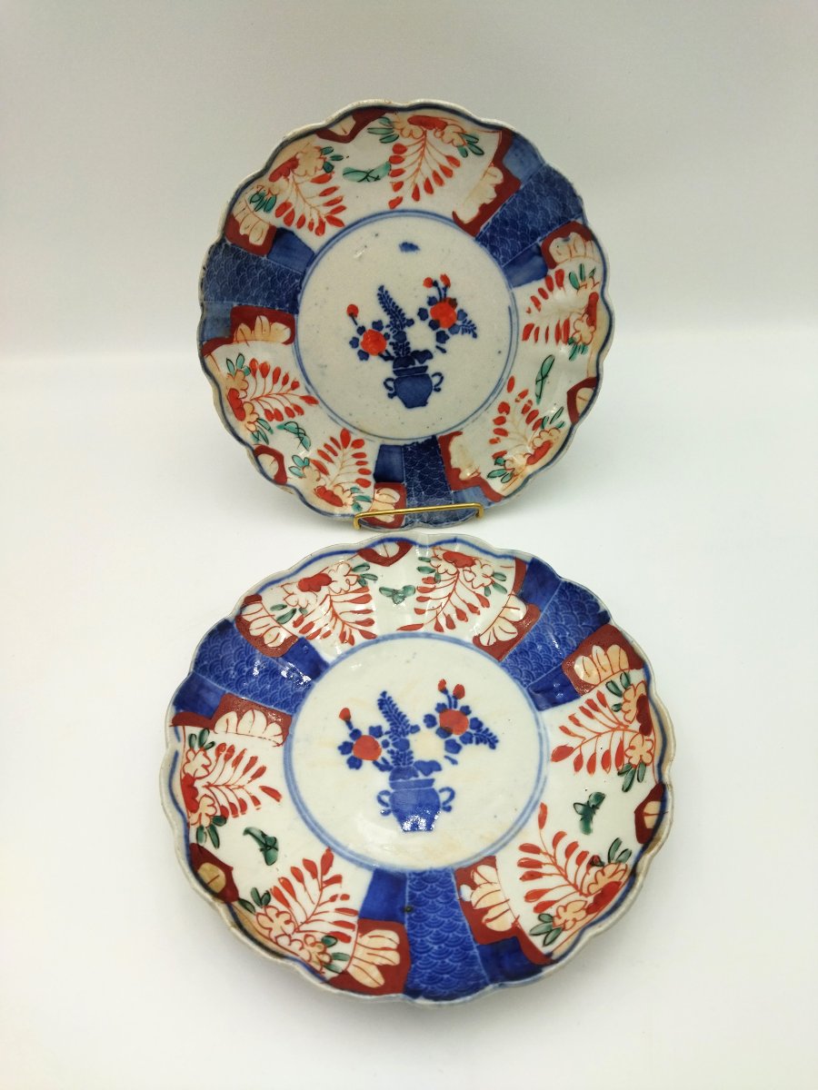 Japan Pair Of Asian Plates, 19th Century
