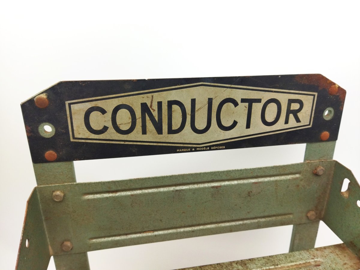 AUTOMOBILIA PRÉSENTOIR "CONDUCTOR" Pièce Auto Moto Mobilier de Garage Circa 1950-photo-4