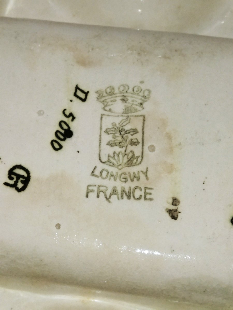 Longwy Vintage Ashtray With Cigarette And Match Dispenser -photo-3