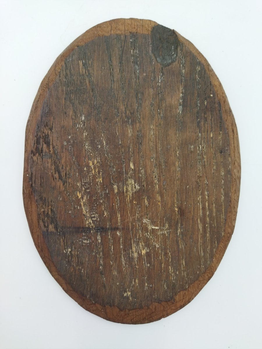Portrait Of A Woman, 10x14 Cm, Oval Wood Panel, 1890-photo-3