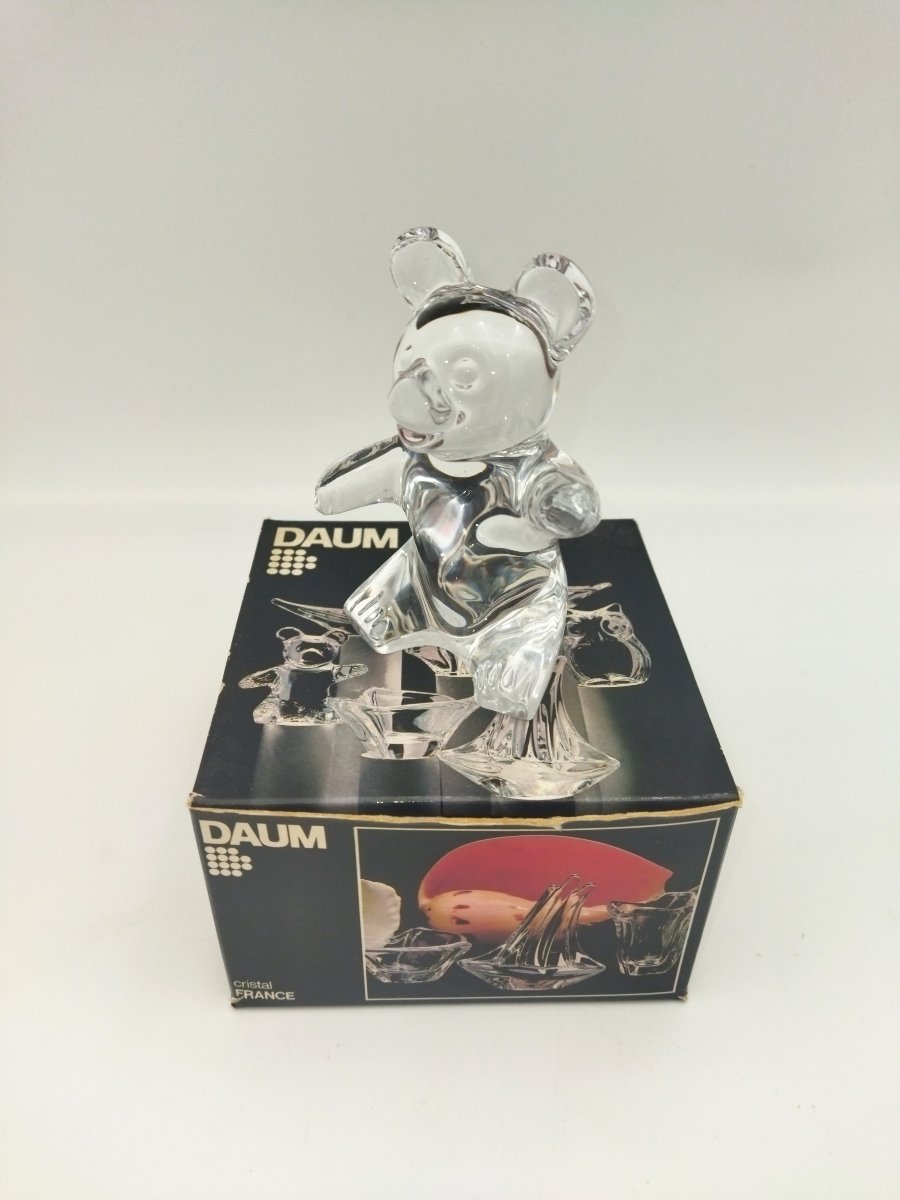DAUM FRANCE OURSON en Cristal Objet de Vitrine COLLECTION