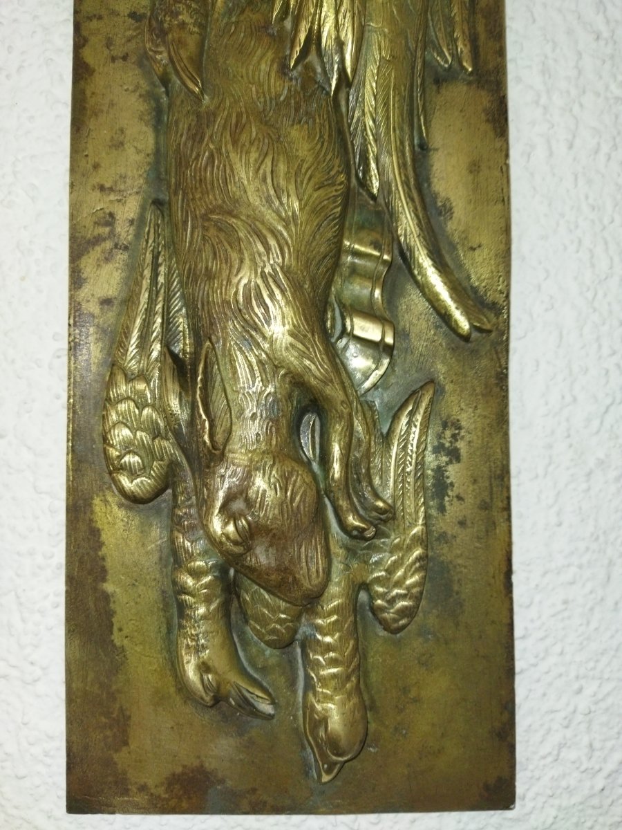 SCULPTURE CYNÉGÉTIQUE en Bronze Nature Morte Trophée Chasse Gibier Faisan COLLECTION -photo-1