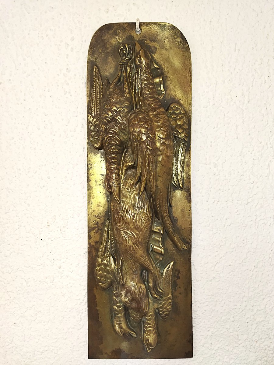 SCULPTURE CYNÉGÉTIQUE en Bronze Nature Morte Trophée Chasse Gibier Faisan COLLECTION 