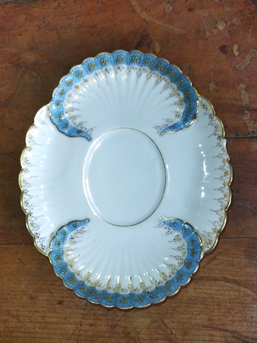 Jpl Oblong Porcelain Cup And Shell-shaped Saucer-photo-2