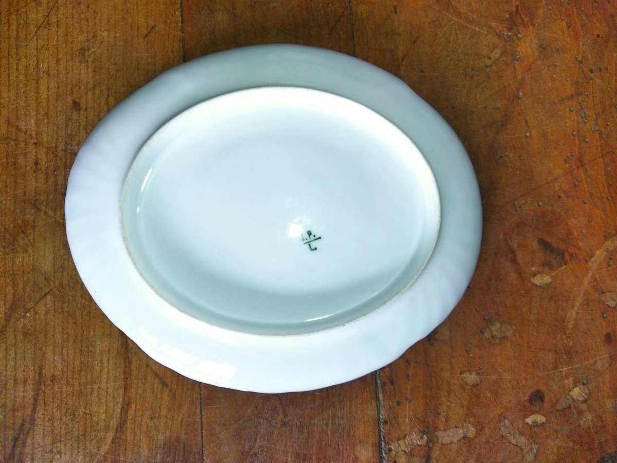 Jpl Oblong Porcelain Cup And Shell-shaped Saucer-photo-3