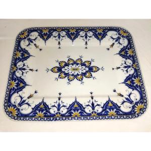 SARREGUEMINES "CLUNY" Grand plat  de service rectangulaire Art de la Table