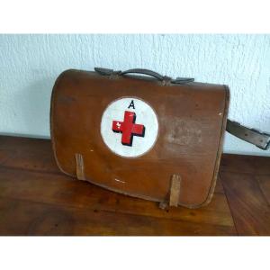 Swiss Militaria Antique Medical Bag First Aid Care Dated 1938 Collection