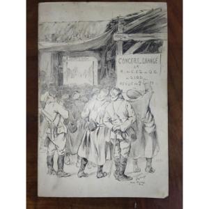 MILITARIA Revue en 2 Actes "AU CANTONNEMENT" & "DANS LA TRANCHEE" Louis DESPAX 1916