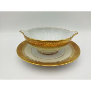 Limoges Haviland Sauce Pan Gilded Porcelain Tableware