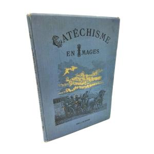 Catechism In Pictures Old Liturgical Book Religious Engravings 1912