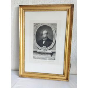 Engraving Ancient Monarchy Royalty Henry Count Of Chambord 19th Century 