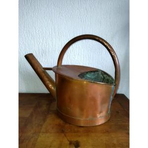 Copper Watering Can Gardener Viticulture Folk Art XIX