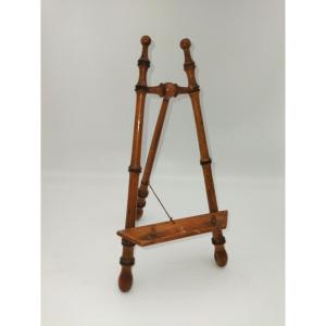 Antique 19th-century Bamboo-style Wooden Display Easel