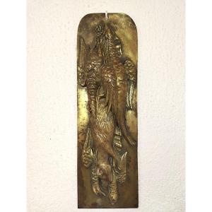 SCULPTURE CYNÉGÉTIQUE en Bronze Nature Morte Trophée Chasse Gibier Faisan COLLECTION 