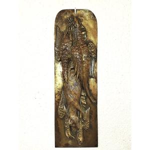 SCULPTURE CYNÉGÉTIQUE en Bronze Nature Morte Trophée Chasse Gibier Faisan COLLECTION 