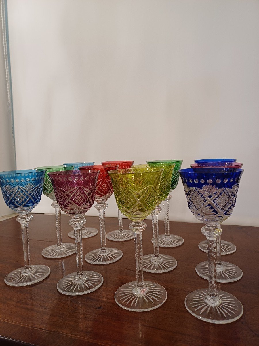 12 Saint Louis Cristallerie Glasses