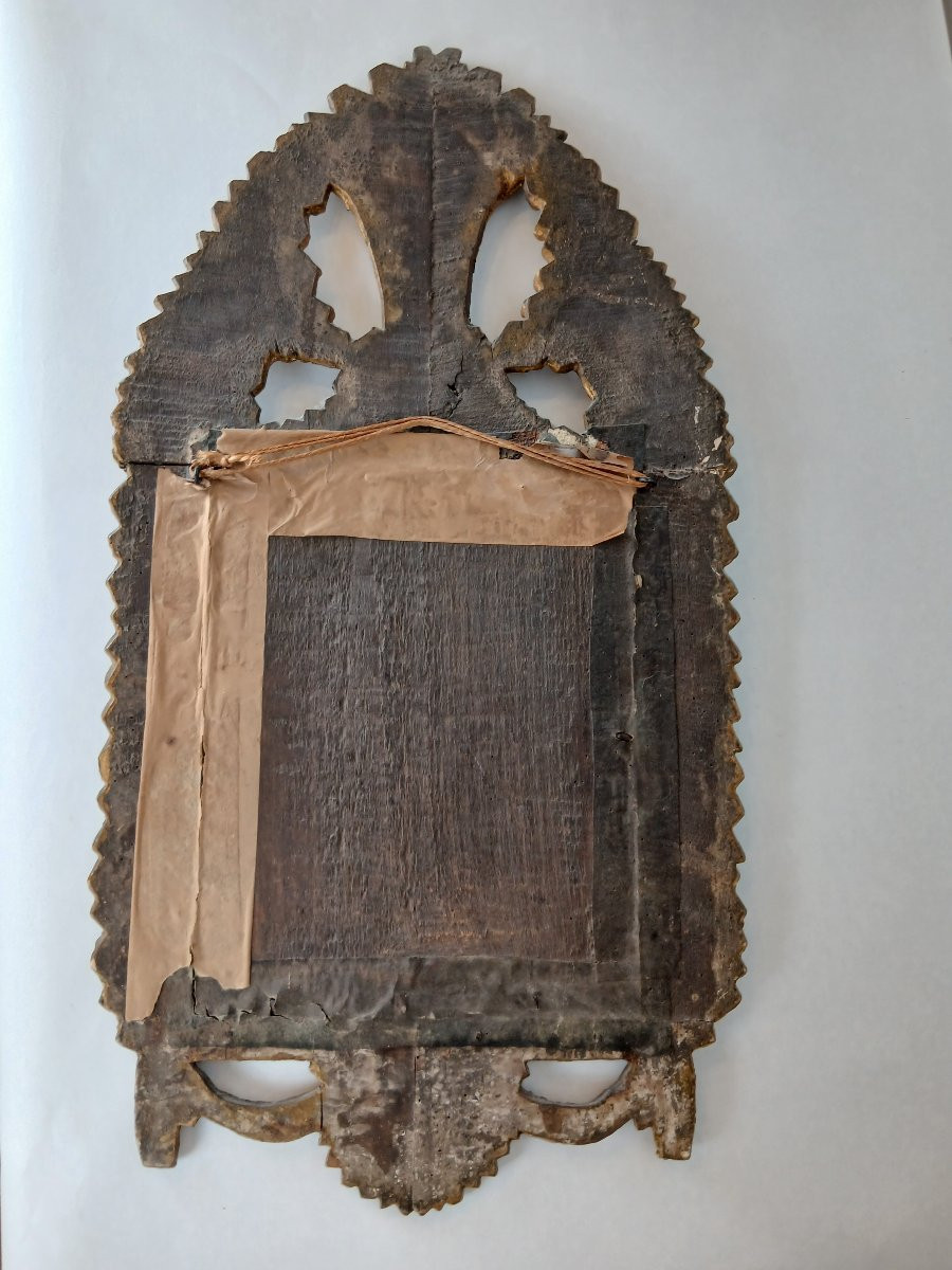 19th Century Gilded Wooden Mirror-photo-4