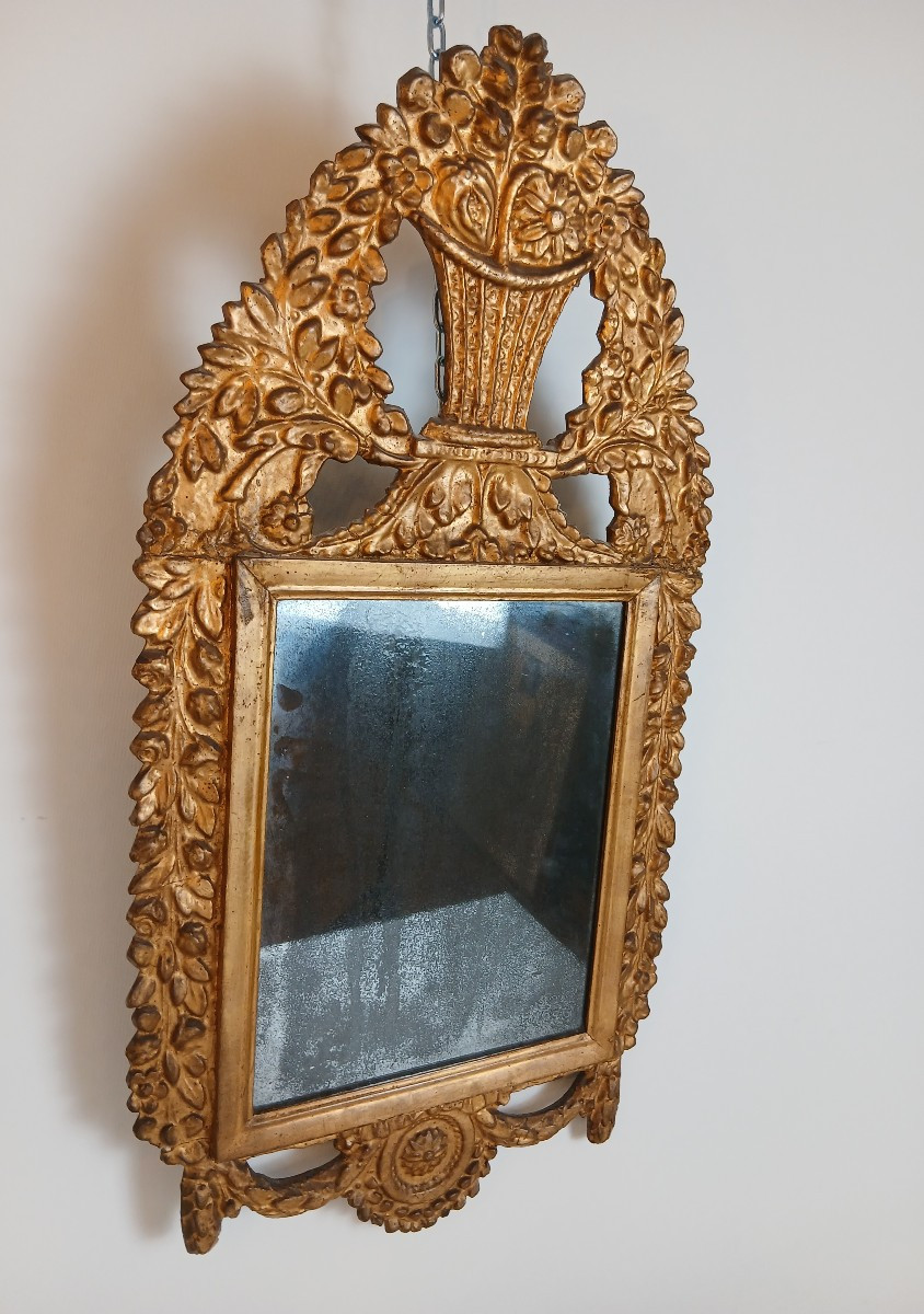 19th Century Gilded Wooden Mirror