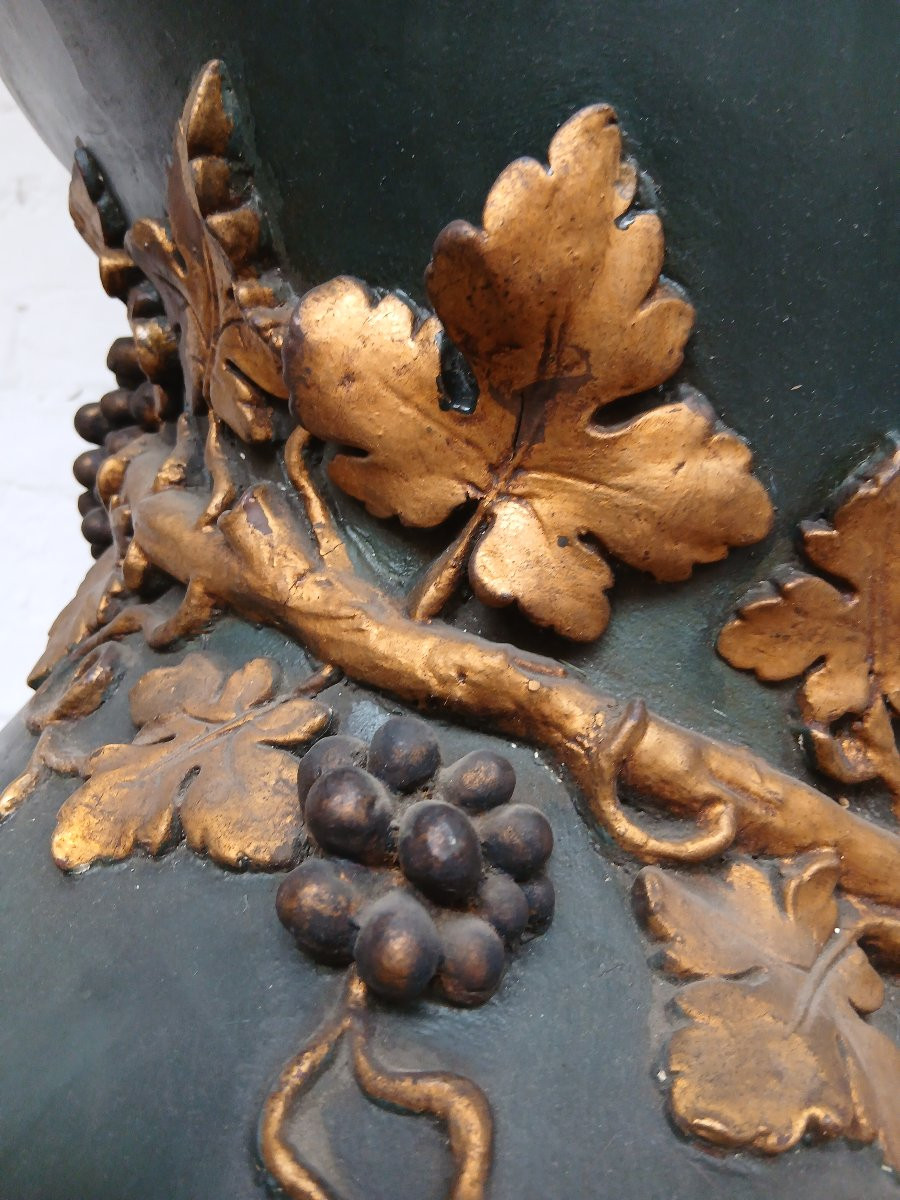 Pair Of Patinated Plaster Columns-photo-3