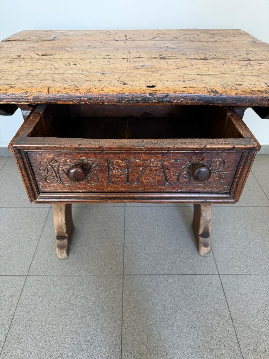 Table de changeur Allemande XVIIe siècle-photo-3