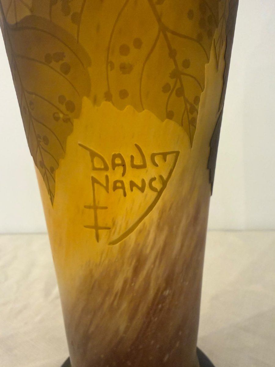 Vase Art Nouveau signé Daum Nancy-photo-2