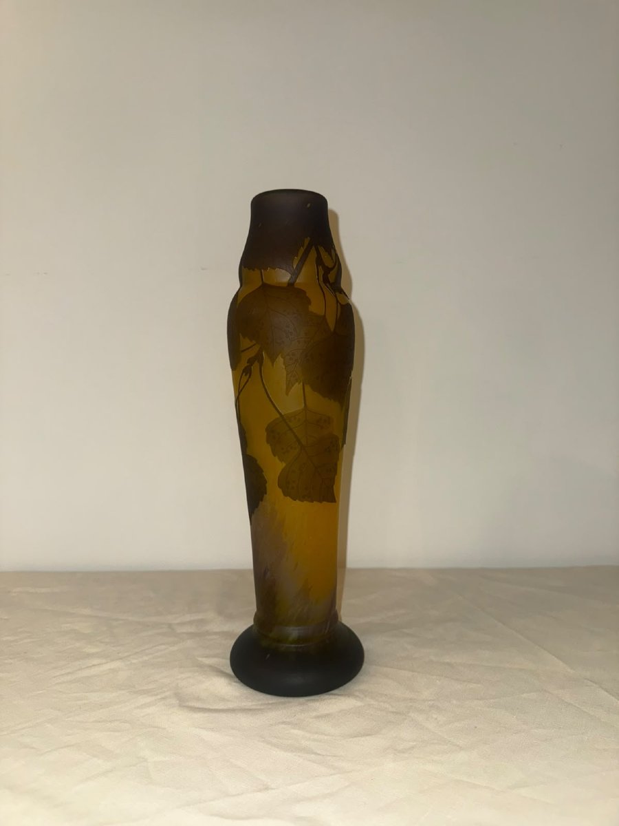 Vase Art Nouveau signé Daum Nancy-photo-3