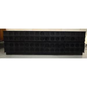 Enfilade design brutaliste noire attribuée à J. Batenburg