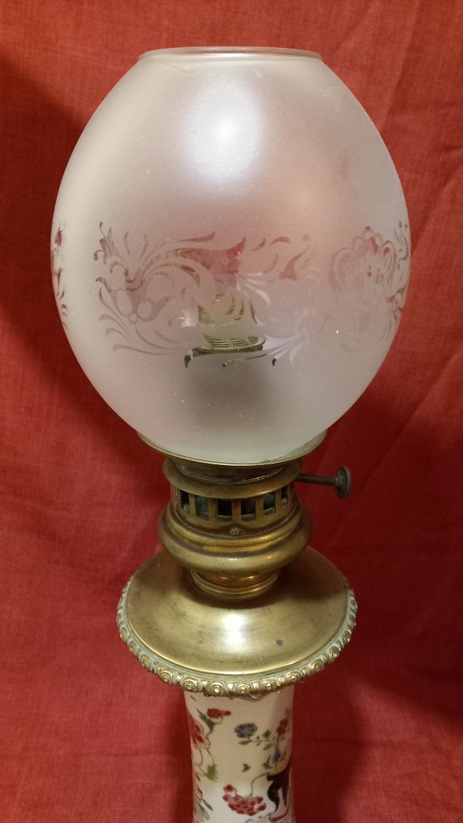Chinese Porcelain Lamp Bronze From Maison Gagneau-photo-1