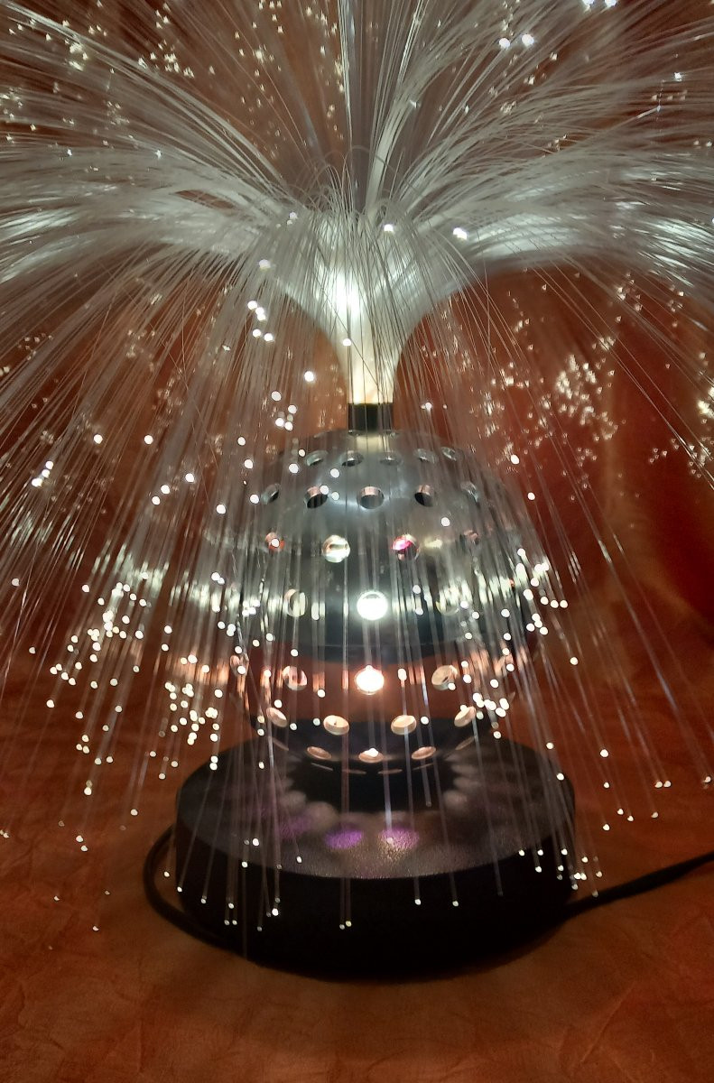 Cima International "space Age" Fiber Optic Lamp-photo-4