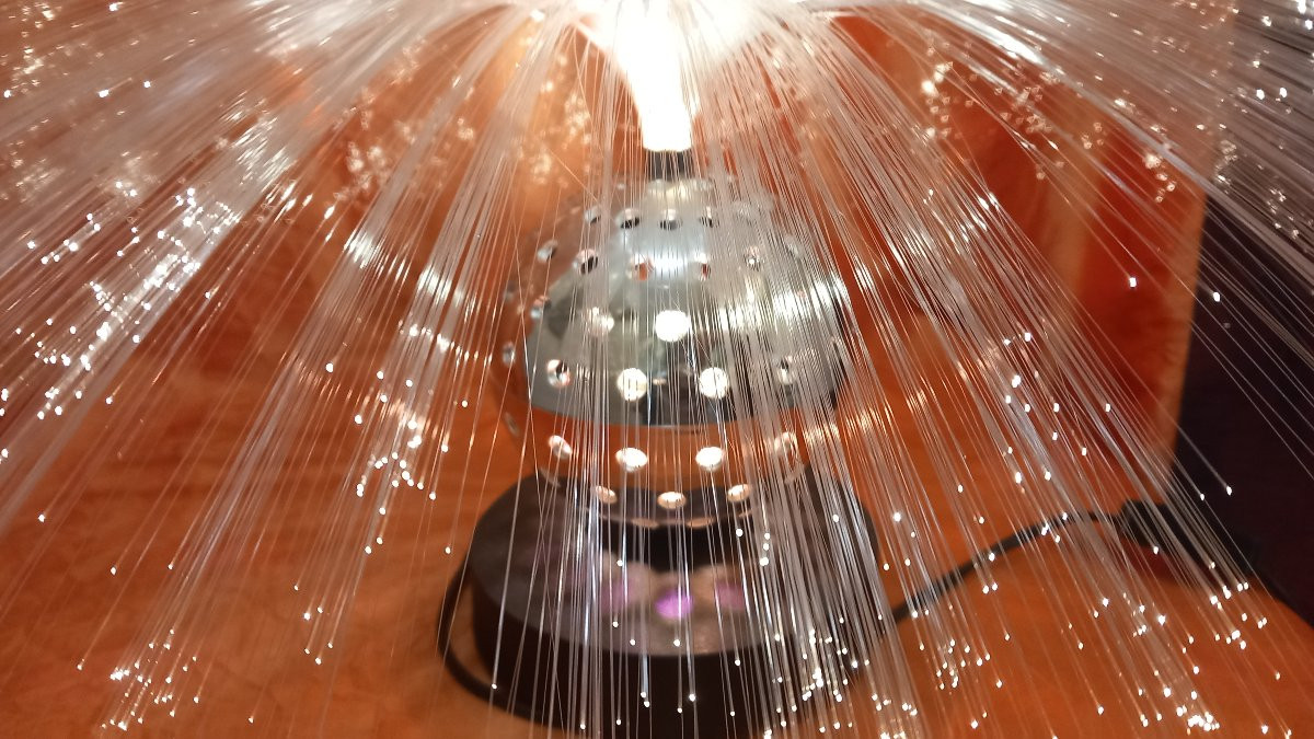 Cima International "space Age" Fiber Optic Lamp-photo-3
