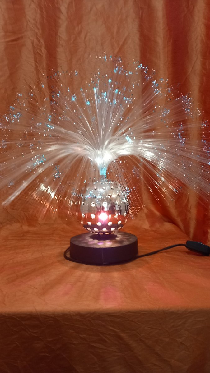 Cima International "space Age" Fiber Optic Lamp-photo-8