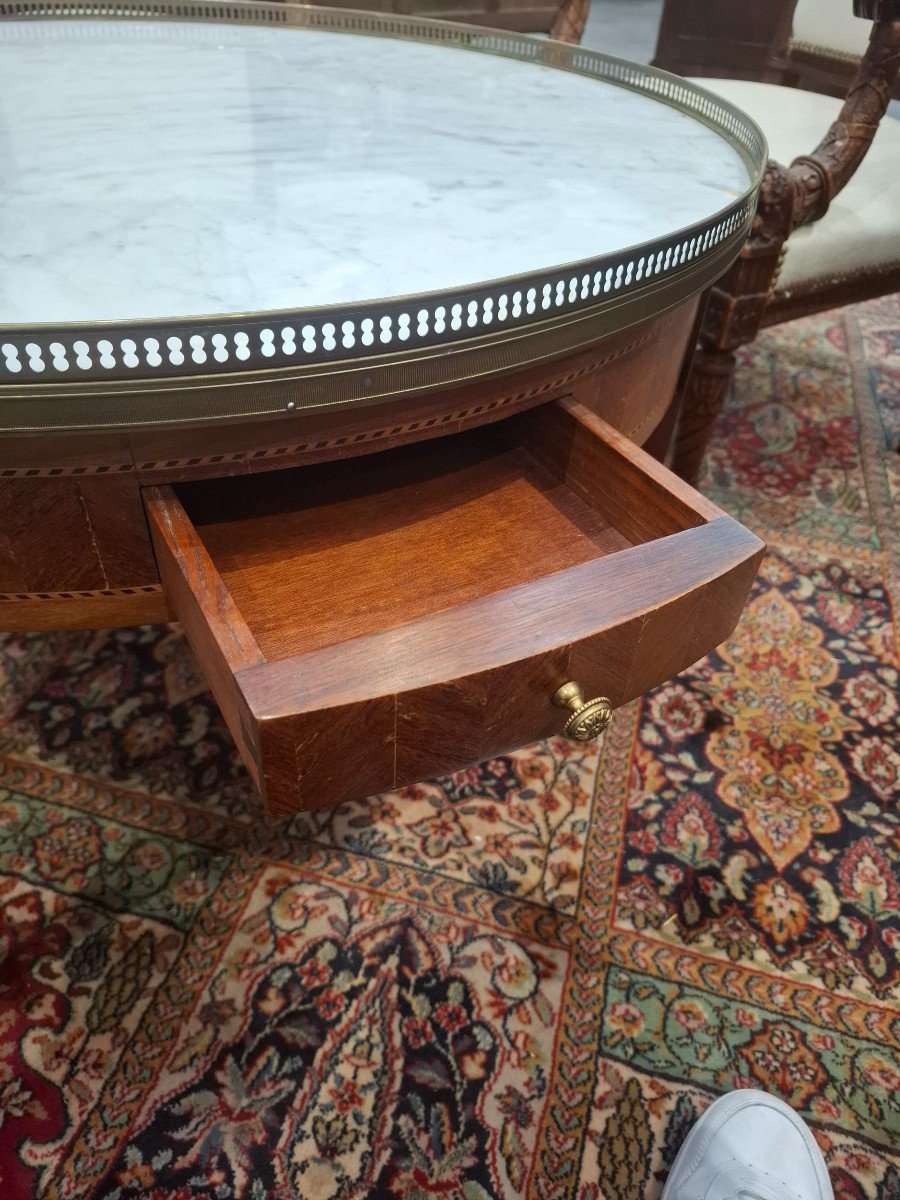 Table Bouillotte Dessus Marbre-photo-3