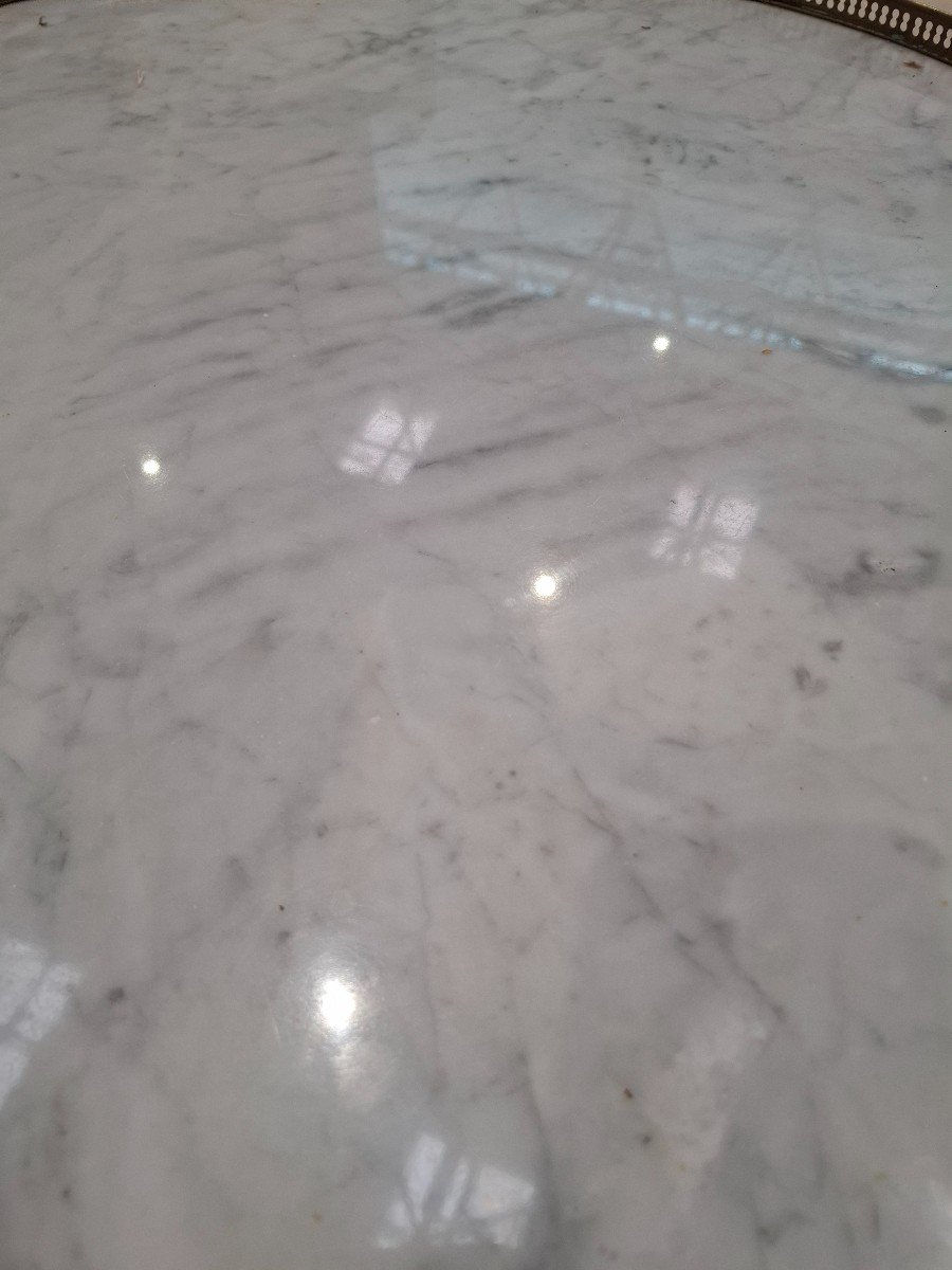 Table Bouillotte Dessus Marbre-photo-4