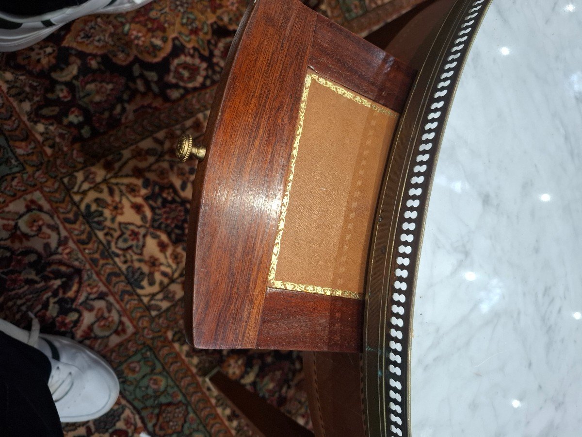 Table Bouillotte Dessus Marbre-photo-4