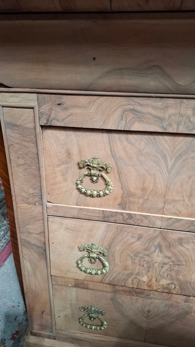 Louis Philippe Stripped Chest Of Drawers -photo-3