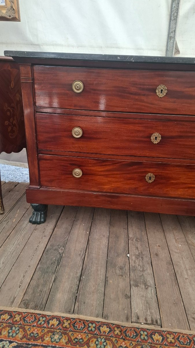 Commode en acajou retour d egypte -photo-2