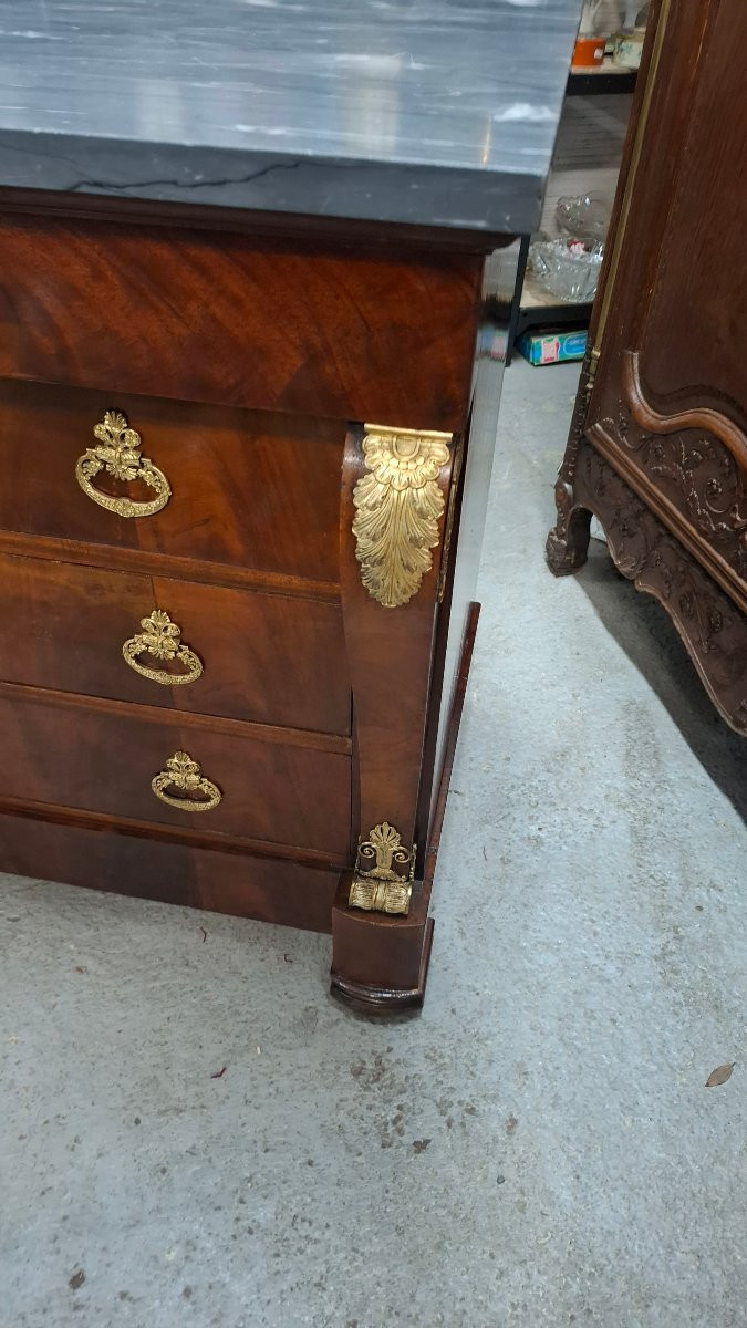 Commode empire en acajou-photo-4