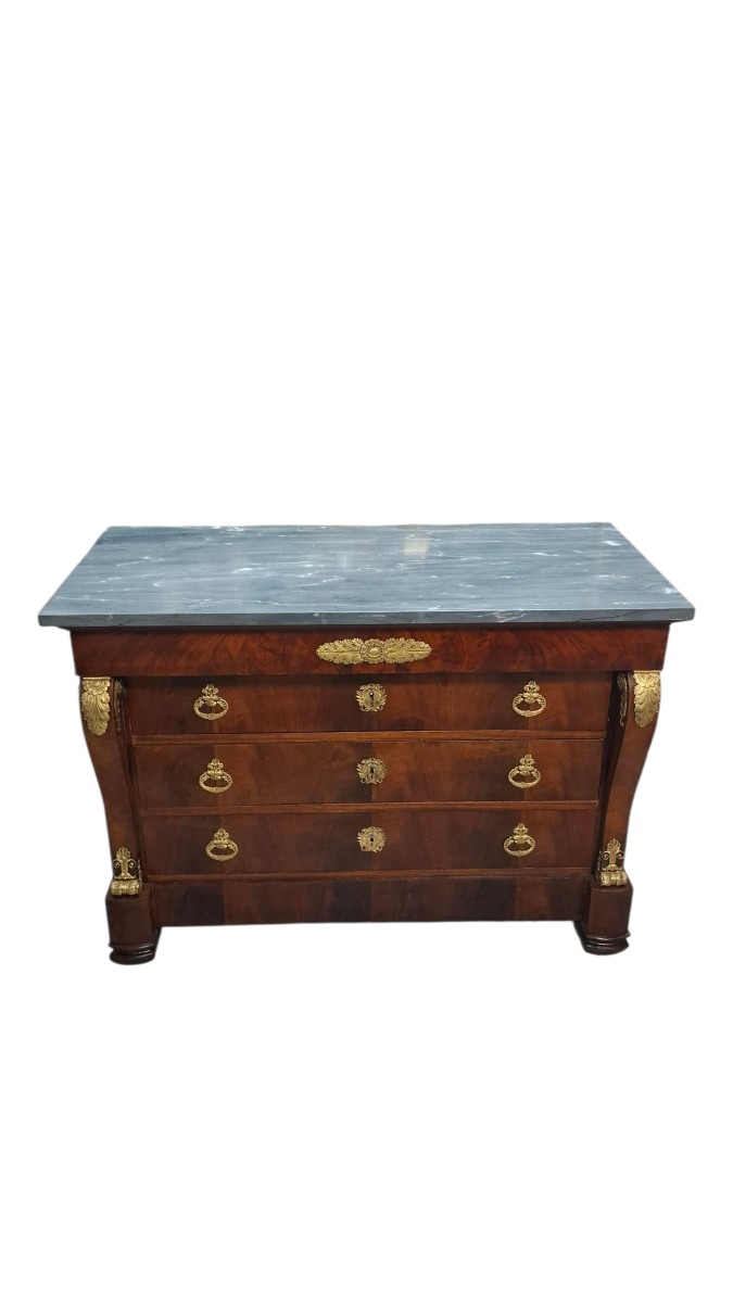 Commode empire en acajou