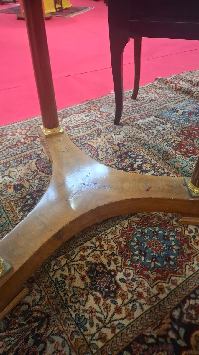 Gueridon en acajou empire-photo-3