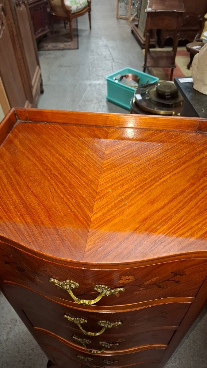 Marquetry Chest Of Drawers-photo-2