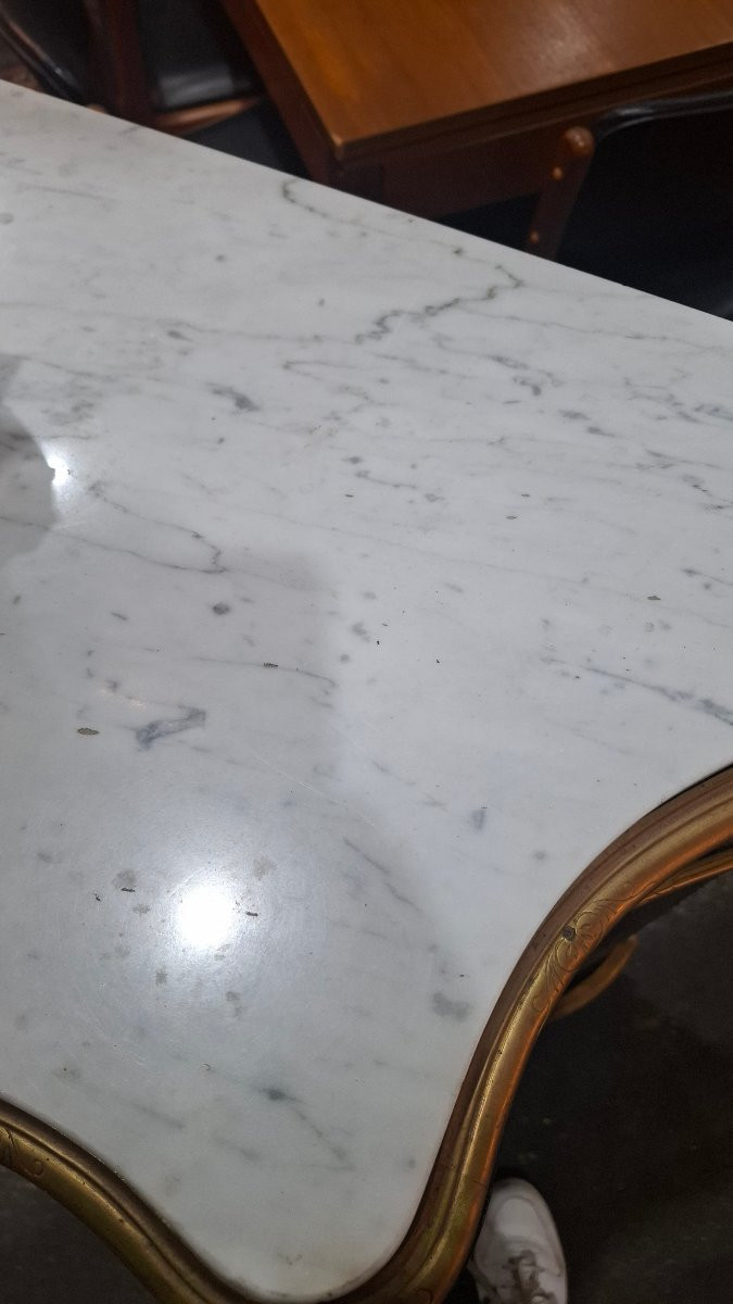 Boulle Marquetry Console Table, Napoleon III Period – Mid-19th Century-photo-3