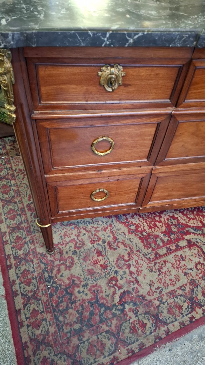 Louis XVI Commode Stamped Vassou-photo-2