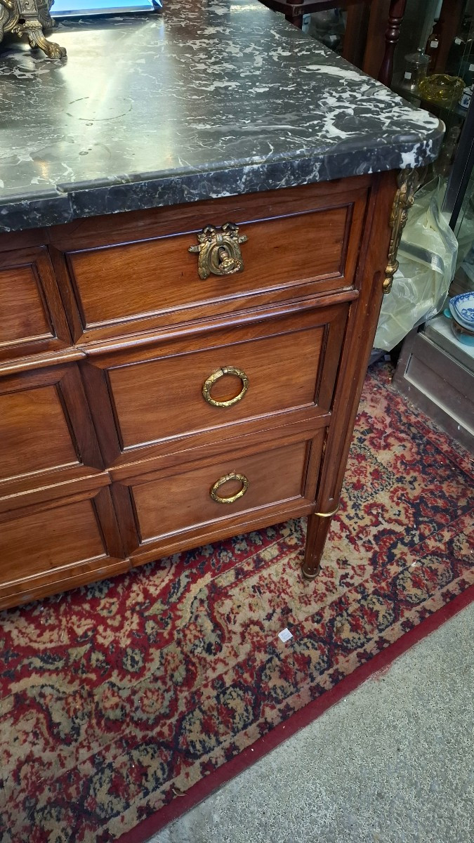 Louis XVI Commode Stamped Vassou-photo-4