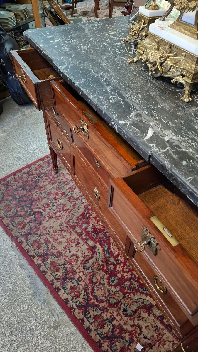 Louis XVI Commode Stamped Vassou-photo-4